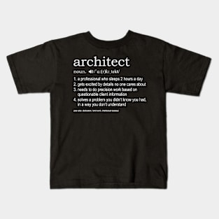 Definition for architects Kids T-Shirt